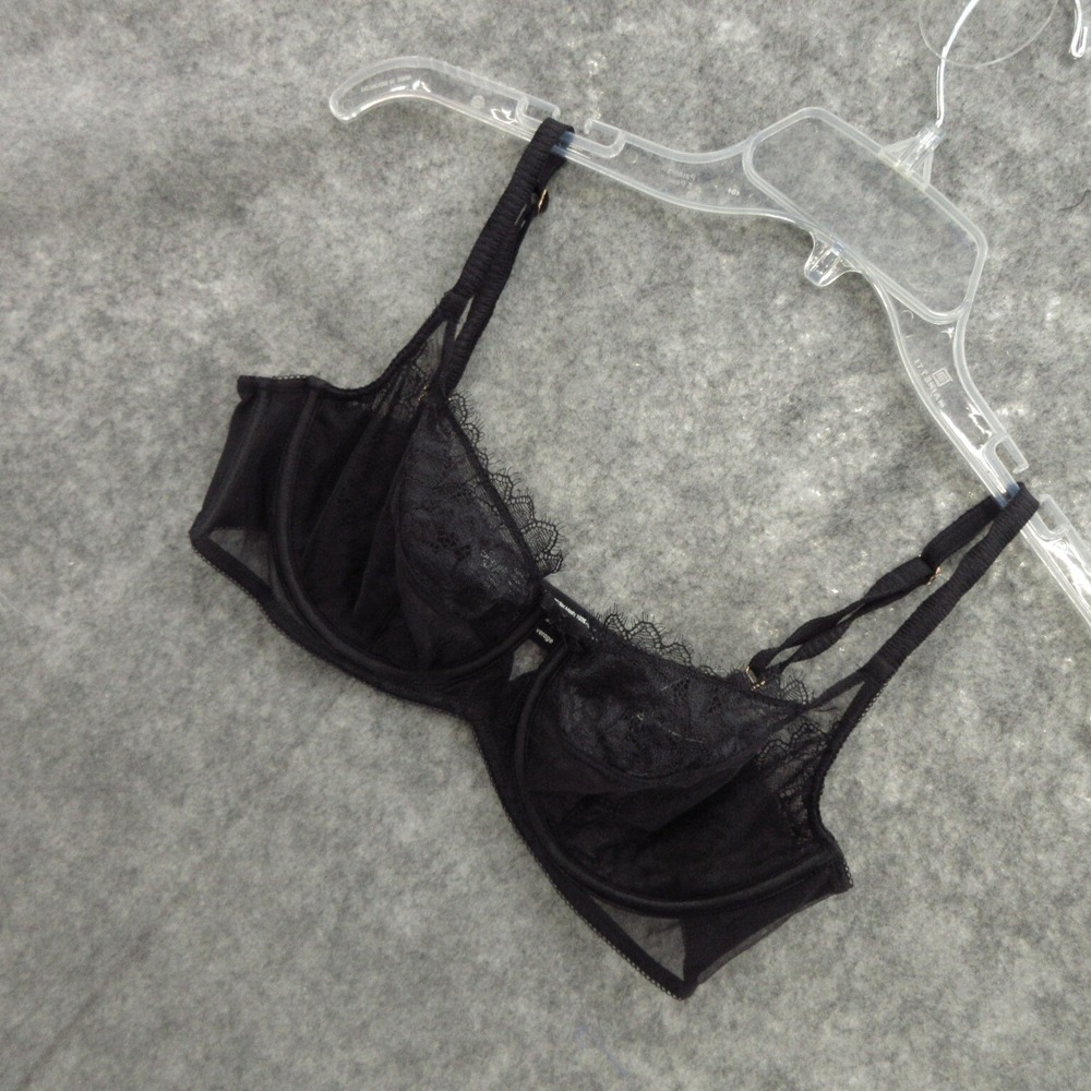 Soma Bra 34C Breathtaking Full Coverage Black Underwire Hook and Eye New - Picture 9 of 11